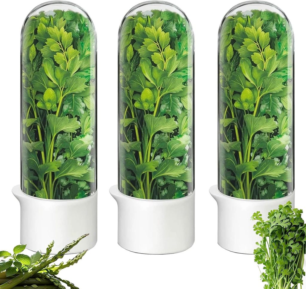 GreenPod | Herb Keeper for Fridge | Fresh for 3 Weeks