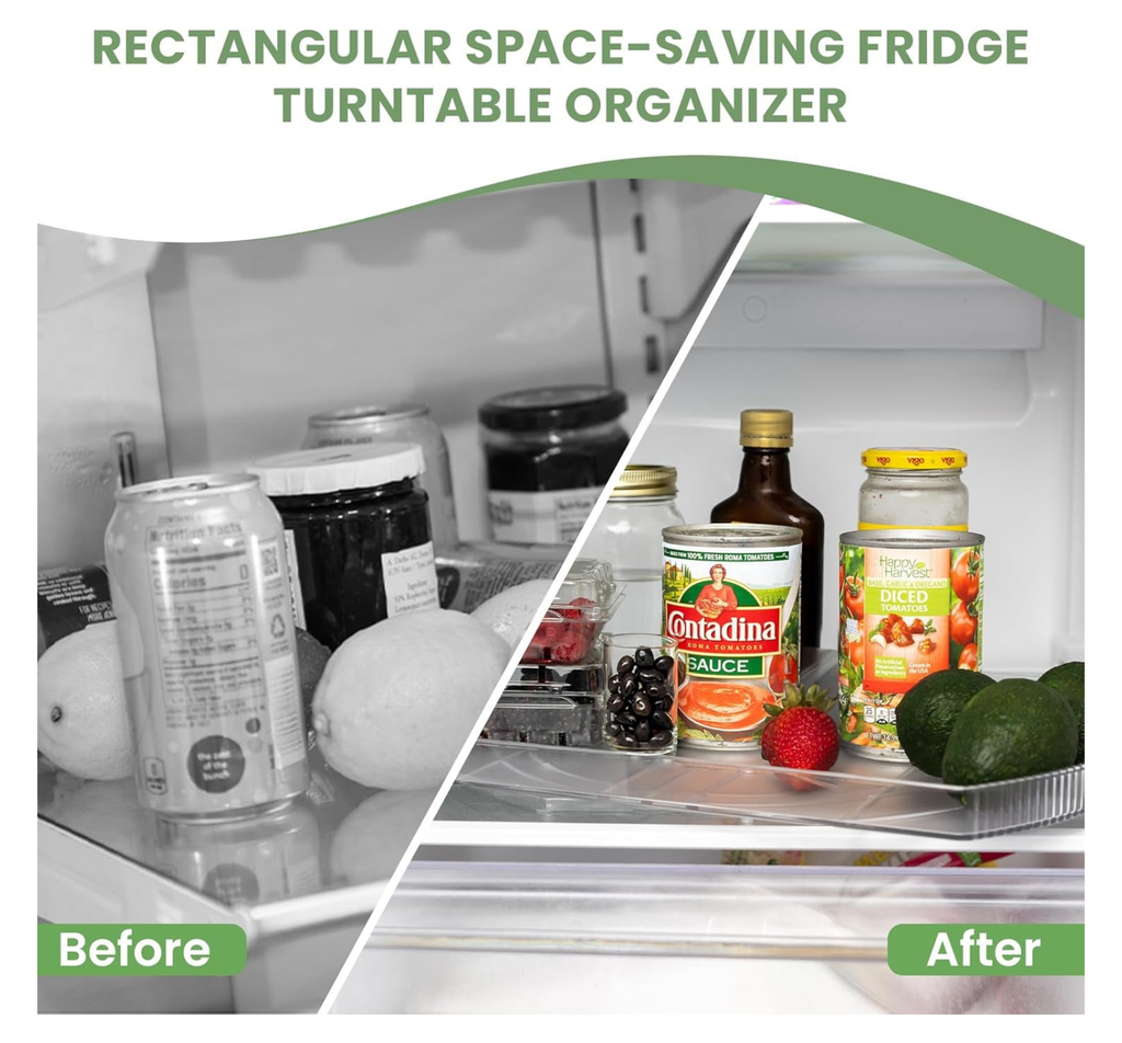 SpinShelf | Rotating Fridge Organizer | 360° Lazy Susan