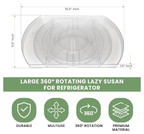 SpinShelf | Rotating Fridge Organizer | 360° Lazy Susan