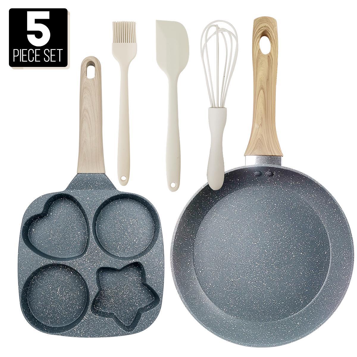 QuadPan | 4-Hole Non-Stick Breakfast Pan | Cook Faster, Clean Easier