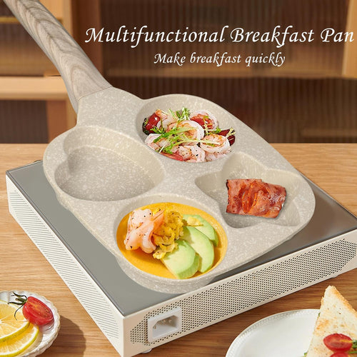 QuadPan | 4-Hole Non-Stick Breakfast Pan | Cook Faster, Clean Easier