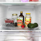 SpinShelf | Rotating Fridge Organizer | 360° Lazy Susan | Large & Clear