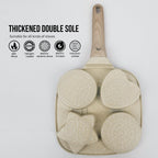 QuadPan | 4-Hole Non-Stick Breakfast Pan | Cook Faster, Clean Easier